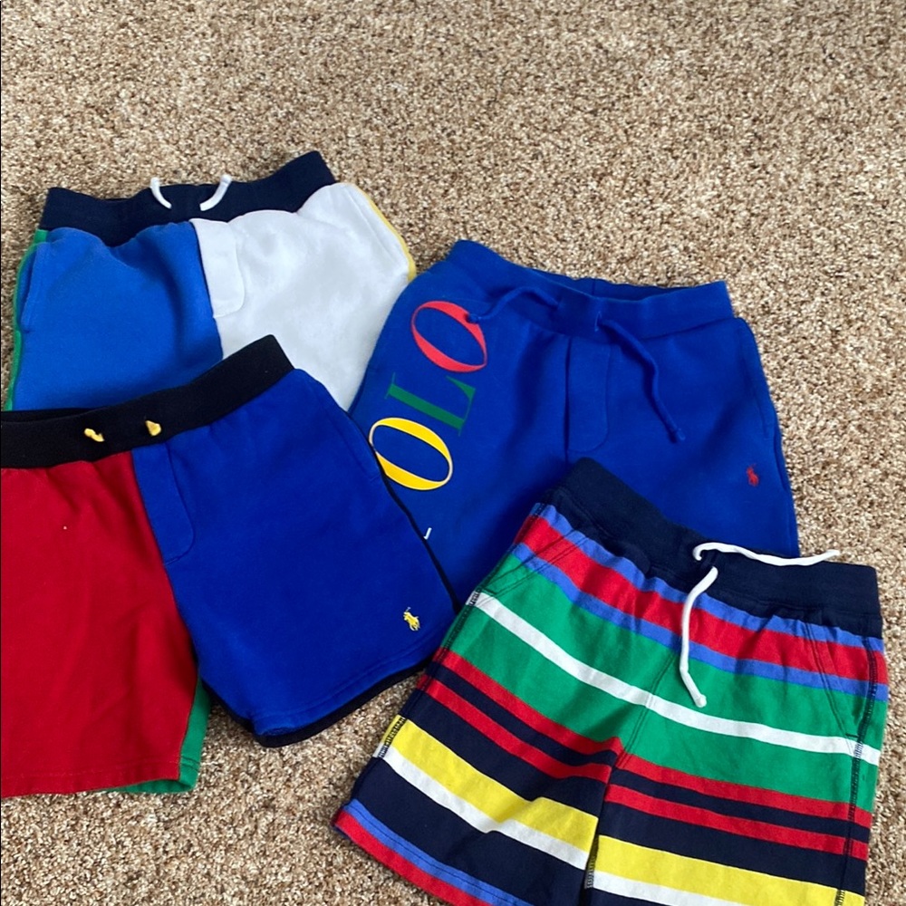 Polo by Ralph Lauren Blue and Red Casual Shorts